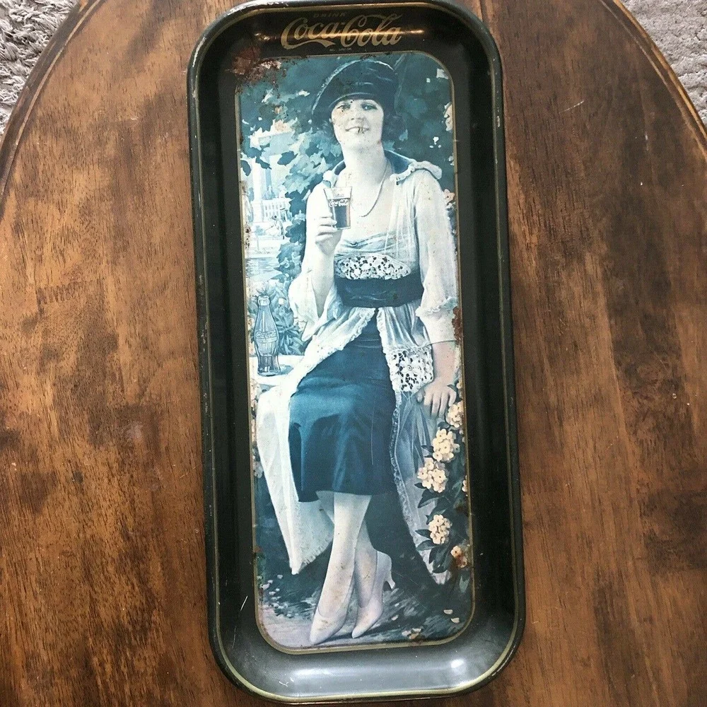 VTG 1973Coca-Cola Collectible Metal Serving Tray 8.5x19”